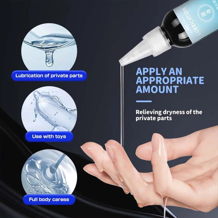 Water Based Lube,Liquid Personal Lubricant for Long-Lasting Pleasure for Men, Women and Couples, Safe for Toys, Travel-Friendly