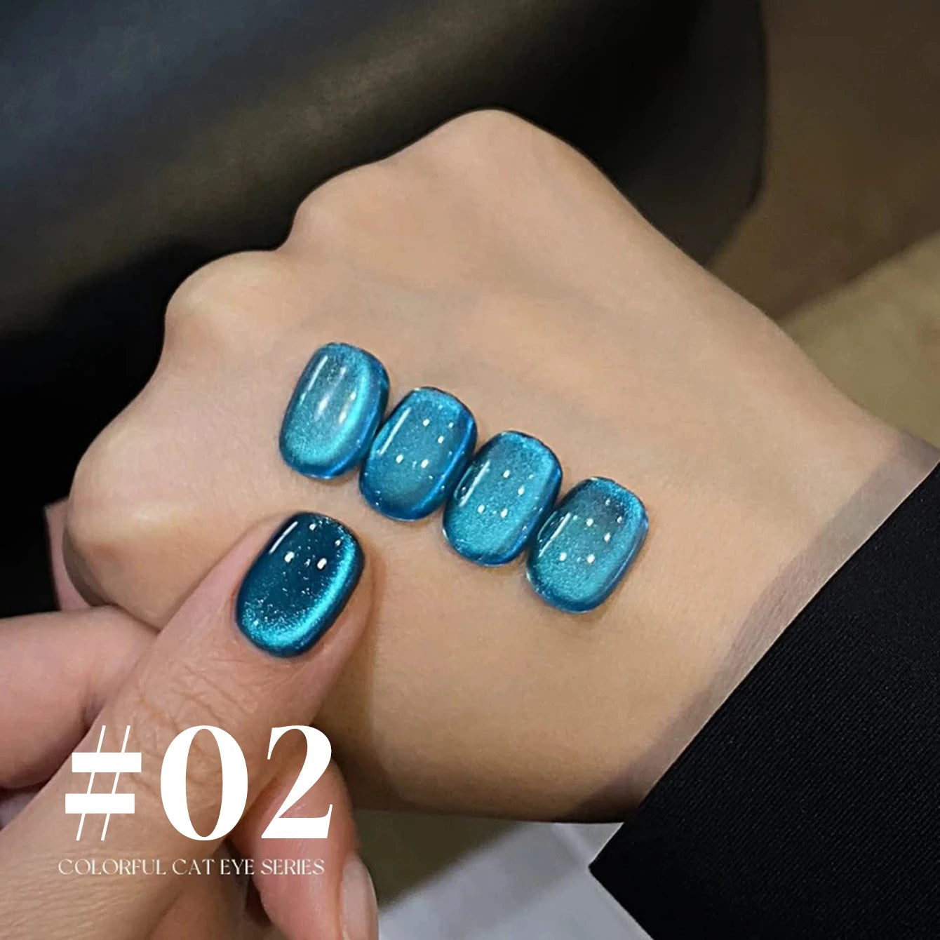 MIANEL 12ML 1-12pcs Blue Nails Glass Bead Cat Eye Gel Nail Polish Whitening Popular Summer Nails Crystal Nail Polish Green Nails