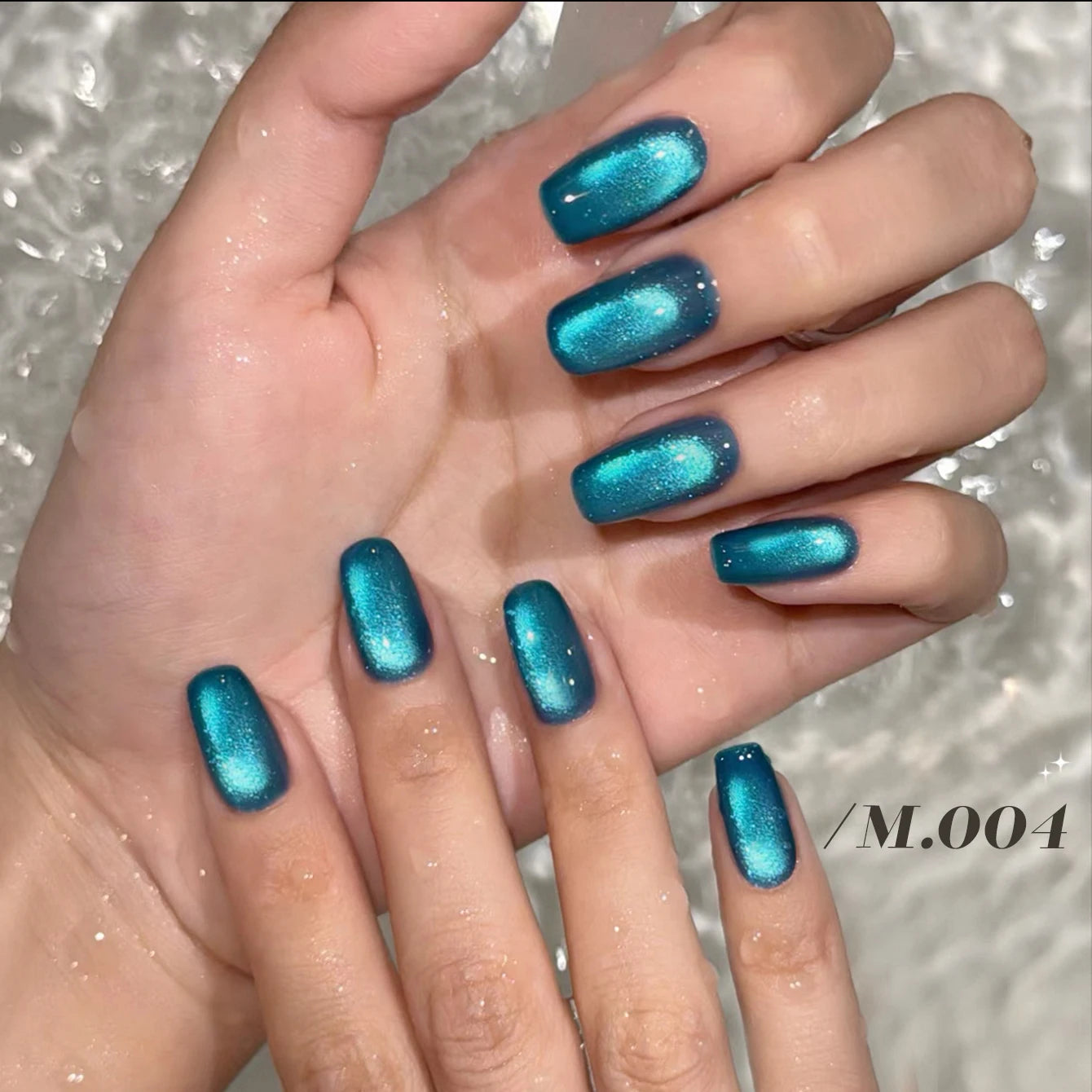 MIANEL 12ML 1-12pcs Blue Nails Glass Bead Cat Eye Gel Nail Polish Whitening Popular Summer Nails Crystal Nail Polish Green Nails