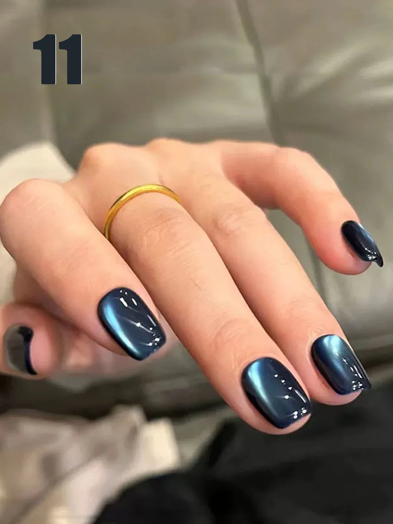 MIANEL 12ML 1-21PCS Red Ocean Cat Eye Gel Nail Polish 2025 Flash Glass Beads Cat Magnetic Gel Red Nails Blue Nails Summer Nails