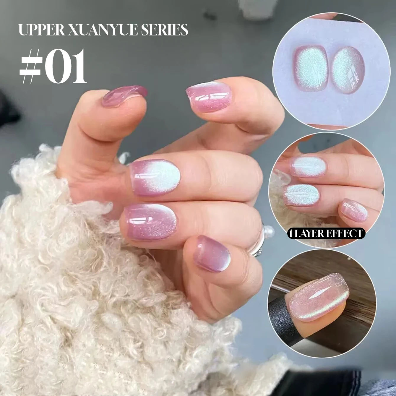 MIANEL 12ML 1-12pcs Blue Nails Glass Bead Cat Eye Gel Nail Polish Whitening Popular Summer Nails Crystal Nail Polish Green Nails