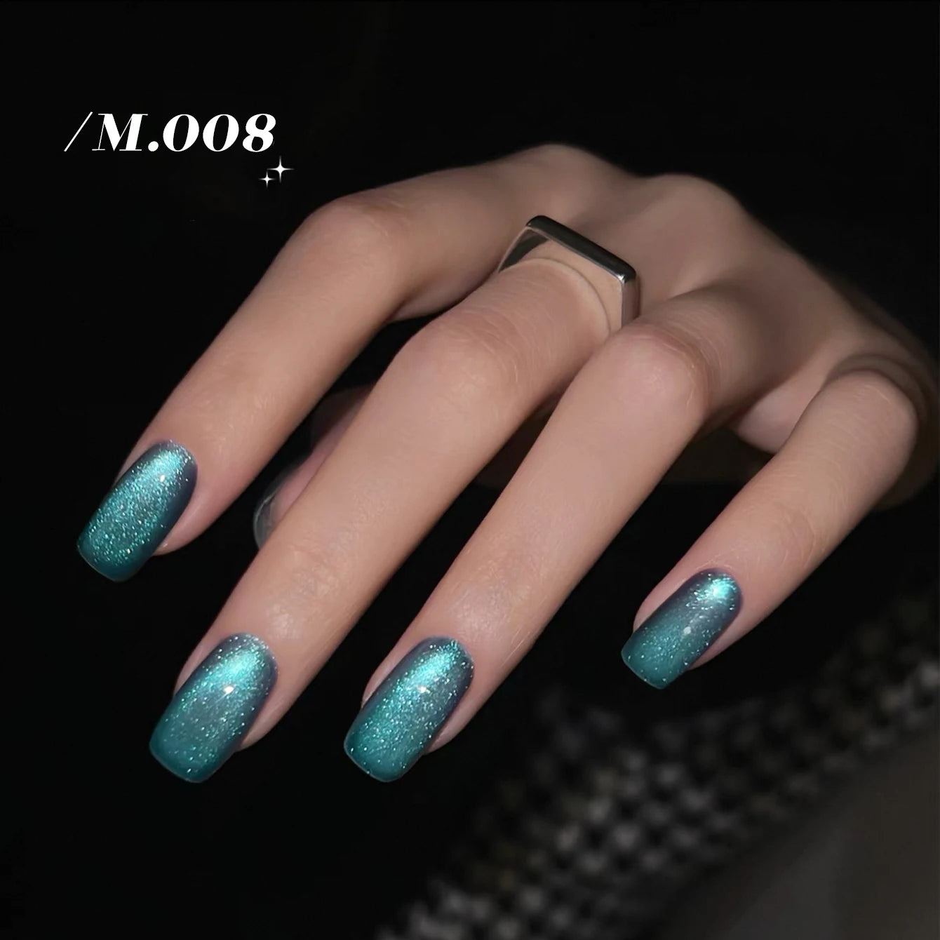MIANEL 12ML 1-12pcs Blue Nails Glass Bead Cat Eye Gel Nail Polish Whitening Popular Summer Nails Crystal Nail Polish Green Nails