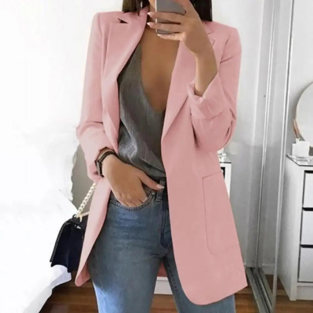 European And American Women Fashion Casual Suit Slim Fit Cardigan Oversized Women s Suit Coat 2023 Ladies Jacket Blazer