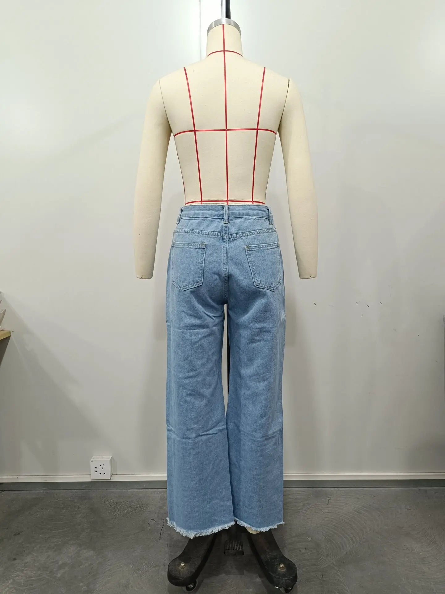 Womens Casual Loose Ripped Denim Pants High Waist Boyfriend Destroyed Distressed Wide Leg Jeans Daily Wear Street Y2K Jeans
